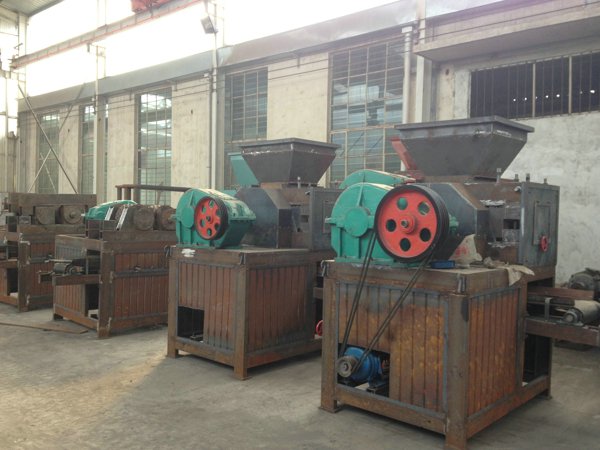 Charcoal briquetting machine