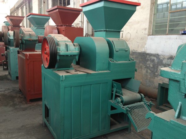 Charcoal briquetting machine